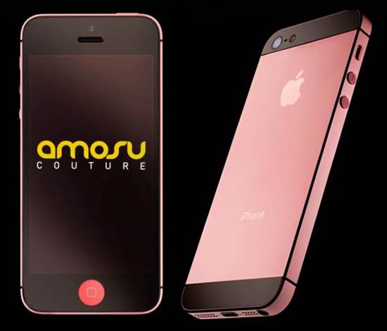 First ever iPhone in Pink colors thanks to Amosu