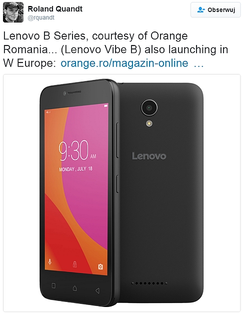 Cheap Lenovo Vibe B Dual SIM in Europe