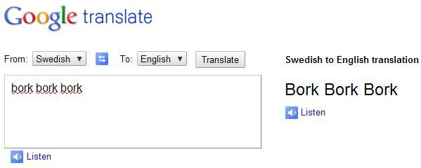 Google has a sense of humour, or how Google Translation has muppets in its database