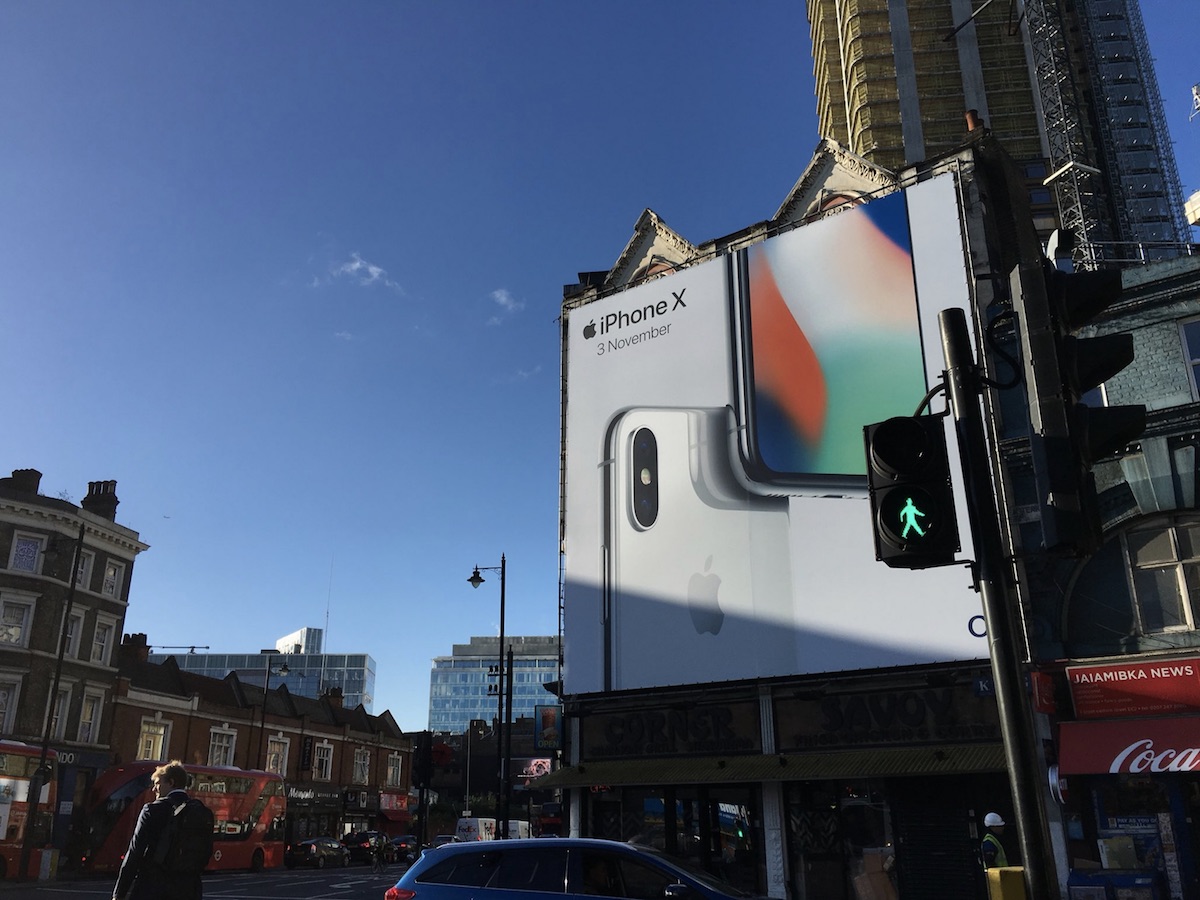 iPhone X makes waves as its promo billboards appear around the world