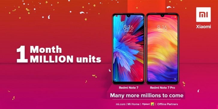 Xiaomi verkaufte in Indien innerhalb eines Monats eine Million Redmi Note 7 und Note 7 Pro-Einheiten