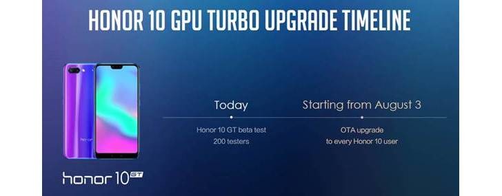 Honor 10 soll im August GPU Turbo und automatische Bildstabilisierung erhalten