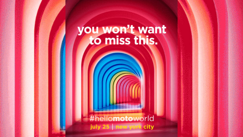 Motorola will hold an event in New York on July 25th