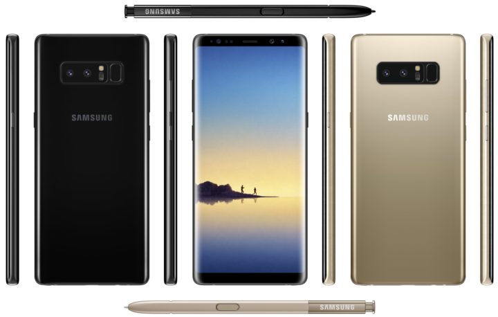Press render of Galaxy Note 8 design leaked