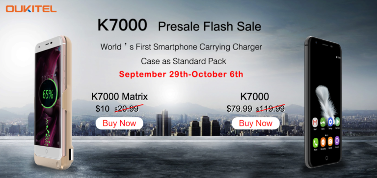 Oukitel K7000 pre-sales have begun