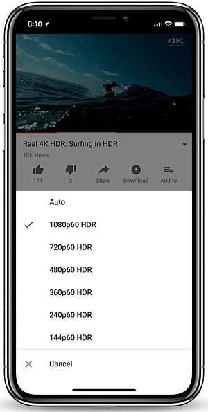 Apple iPhone X erhlt YouTube HDR-Video-Untersttzung