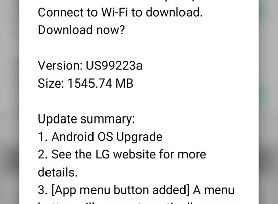 US Cellular LG G5 beginnt Nougat Update auch US Cellular LG G5 beginnt Nougat Update auch