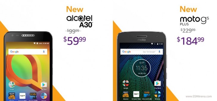 Alcatel A30 und Moto G5 Plus sind die neuen Prime-exklusiven Telefone