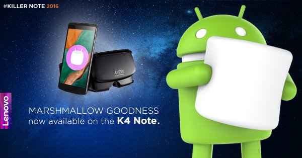 Lenovo K4 Note with Android Marshmallow