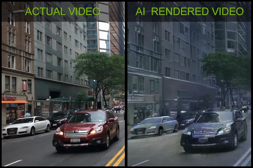 NVidia has created a faithful 3D render copy of a real-life video