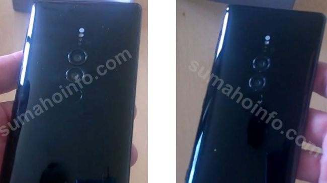Leaked pics of Sony Xperia XZ3 show a dual-lens camera