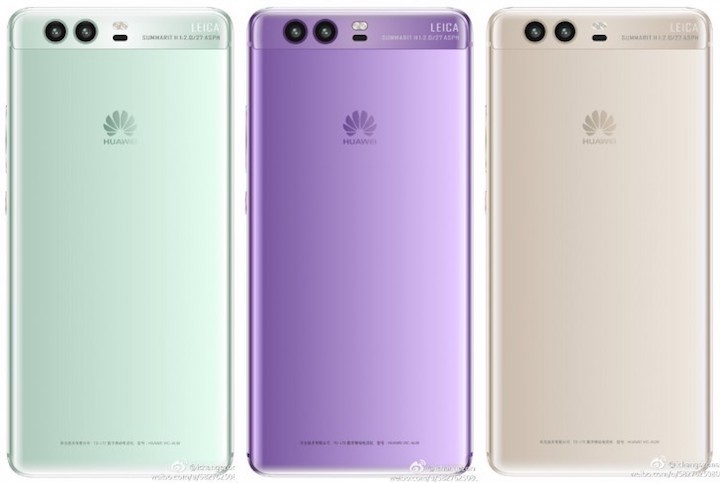 Huawei P10 new colour schemes