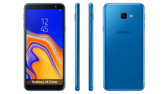 Samsung Galaxy J4 Core officially, Android Go OS