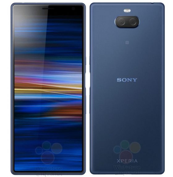 Render and specs of Sony Xperia XA3