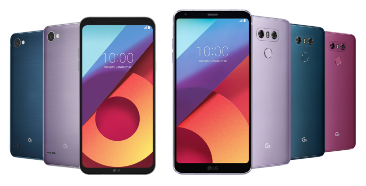 New colour variants coming out for LG G6 and Q6