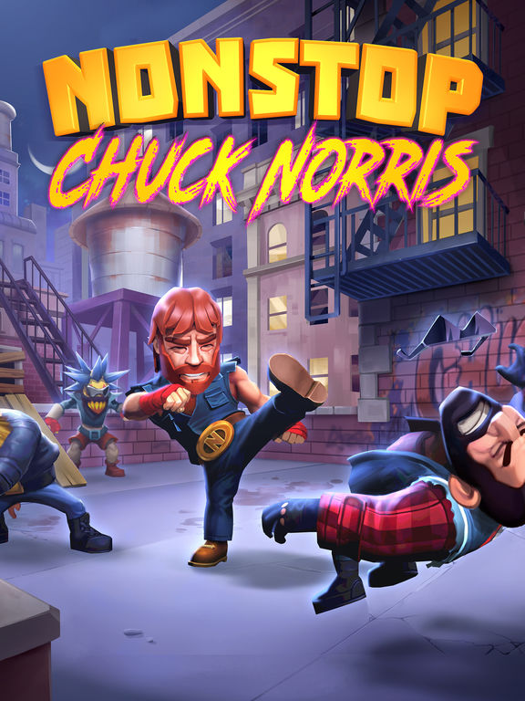 Nonstop Chuck Norris. Mobile game about slamming a revolving door