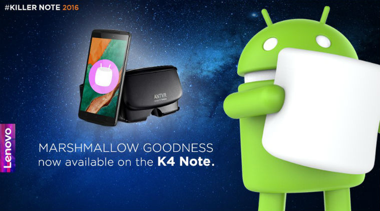Lenovo K4 Note starts working with the new update Marshmallow