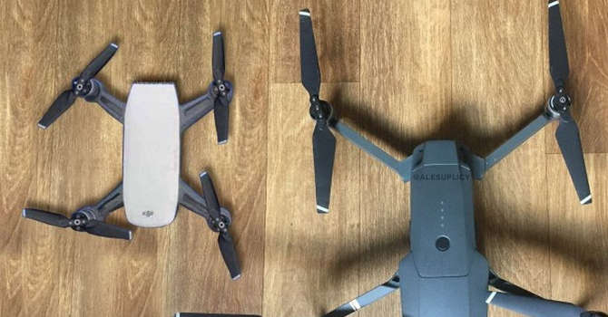 DJI Spark, or a selfie shooting mini-drone
