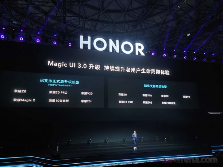Honor besttigt die Liste der Telefone, um Magic UI 3.0 zu erhalten