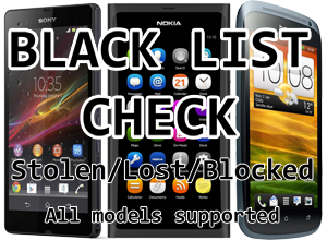 blacklist check blocked clean sim unlock imei blacklisted if fr