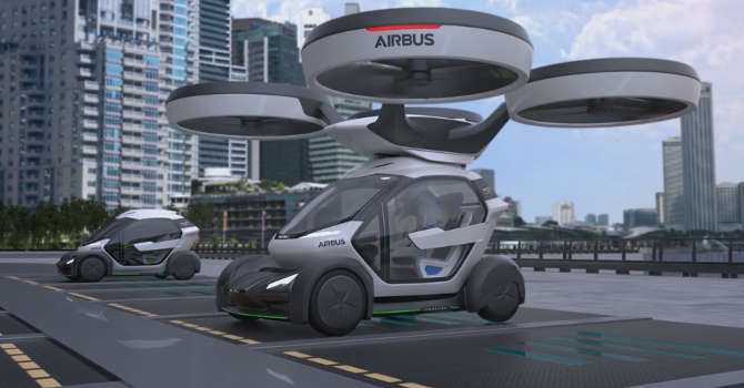 Airbus flying cars...