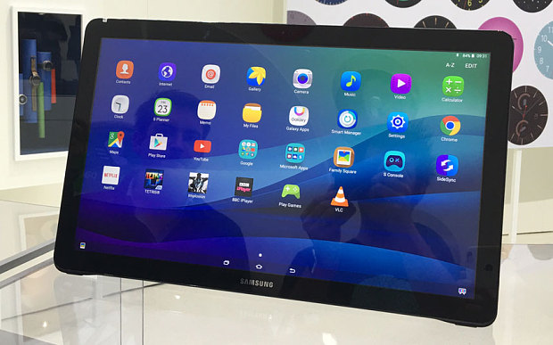 Samsung kndigte sein groes Tablet Galaxy View an